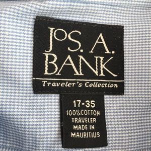 Jos A Bank button down shirt. Travelers. 17-35